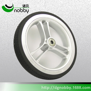 Pneu en PU et <span class=keywords><strong>roue</strong></span> de moyeu en plastique pp avec essieu à dégagement rapide pour <span class=keywords><strong>roue</strong></span> de poussette de bébé - Product Image 3