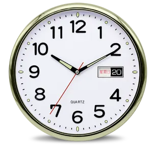 IMSH Đồng Hồ Treo Tường WC31701 Đồng Hồ Kim Treo Tường Thạch Anh Đồng Hồ Treo Tường Tùy Chỉnh Hình Tròn Trang Trí Nhà Cửa Im Lặng - Product Image 4