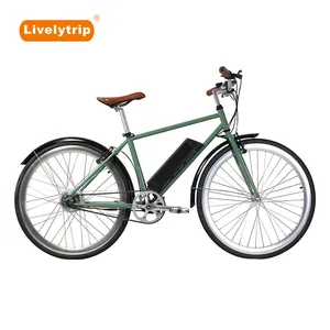 레트로 전자 도시 자전거/단일 속도 700C 고정 기어 전기 자전거 클래식 5