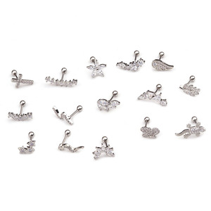 20g (0.8mm) in acciaio inox testa di rame serpente geco cartilagine elica <span class=keywords><strong>Piercing</strong></span> gioielli Rook Conch Tragus <span class=keywords><strong>Piercing</strong></span> orecchino - Product Image 3