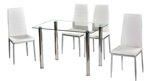 Juego <span class=keywords><strong>de</strong></span> <span class=keywords><strong>mesa</strong></span> <span class=keywords><strong>de</strong></span> <span class=keywords><strong>comedor</strong></span> <span class=keywords><strong>de</strong></span> vidrio <span class=keywords><strong>templado</strong></span>, pata <span class=keywords><strong>de</strong></span> Metal para pulverización, muebles <span class=keywords><strong>de</strong></span> <span class=keywords><strong>comedor</strong></span> - Product Image 3