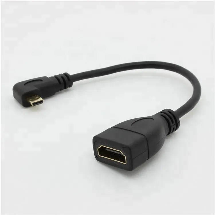 Right Angle Micro HDMI male to HDMI Female 90 Degree Cable Adapter Converter