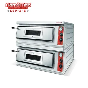 2025 New thiết bị Nhà hàng Xoay gas nướng băng tải thương mại Lò nướng bánh pizza - Product Image 6
