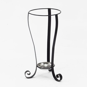 Black Modern Metal Handicraft Office Wet <b>Umbrella</b> <b>Stand</b> with Double C Logo - Product Image 4