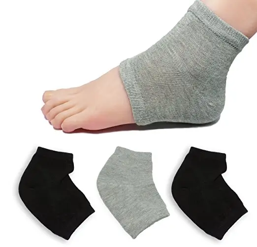 Personalizzato toe meno bianco grigio nero donne colorate gel tallone infermiera calze