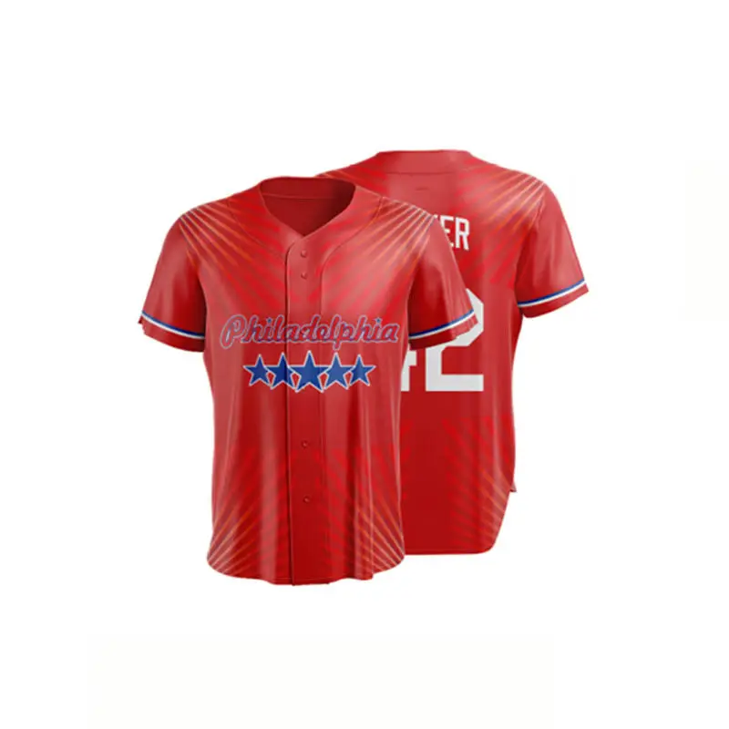 Hot Sale high quality colorful printing uniforms softball \/ baseball jersey