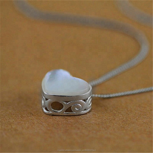 Diseño plata 925 elegante shell del <span class=keywords><strong>mar</strong></span> amor collar - Product Image 5