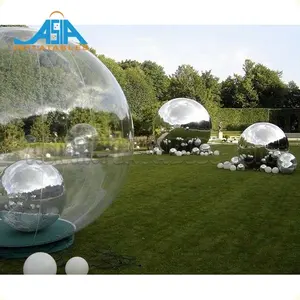 3m Giant Inflatable Silver Disco Mirror Ball for Department Store Decoration