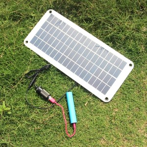 Semi-柔軟な18V/5V 10.5W Portable Solar Panel <span class=keywords><strong>Charger</strong></span> For <span class=keywords><strong>12V</strong></span> Car Boat <span class=keywords><strong>Motor</strong></span> <span class=keywords><strong>Battery</strong></span> <span class=keywords><strong>Charger</strong></span> + USB <span class=keywords><strong>Charger</strong></span>携帯電話 - Product Image 2
