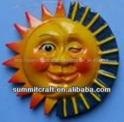 la mitad de la cara de diseño del <span class=keywords><strong>sol</strong></span> <span class=keywords><strong>y</strong></span> la <span class=keywords><strong>luna</strong></span> de resina imán de nevera bahamas souvenirs 3d handicarft de resina - Product Image 1