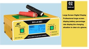 Chargeur de <span class=keywords><strong>batterie</strong></span> à impulsion Intelligent, Portable, <span class=keywords><strong>6V</strong></span>, avec affichage numérique, pour Batteries au plomb, mah - Product Image 2