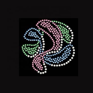 Patch thermocollant en strass arc-en-ciel, motif de transfert coloré en cristal pour chaussures en toile, décoration personnalisée DIY, fourniture directe d'usine - Product Image 2