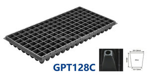 Nông nghiệp tế bào <span class=keywords><strong>128</strong></span> nhiệm vụ nặng nề nhựa khay cây giống cho nhà kính Rau cây trồng hoa hạt giống - Product Image 5