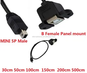 Câble de rallonge USB à angle de 90 degrés en PVC noir Norme OEM Câble Micro B Usb Type de panneau Connecteur Usb vers Micro Usb Cupper pur