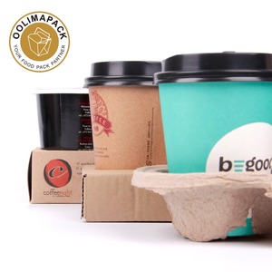 Caffè ondulato asporto tazza di carta, supporto di <span class=keywords><strong>cartone</strong></span> di caffè carrier - Product Image 3