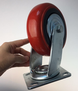 6 Zoll Heavy Duty Casters Wheels Dentiform mit Bremse PU <span class=keywords><strong>Caster</strong></span> Wheels Heavy Duty - Product Image 5