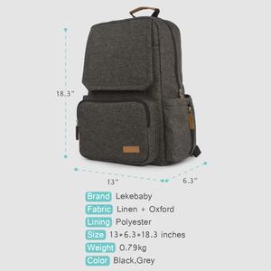 Diseñador de moda mamá maternidad enfermería cambio del pañal del bebé bolsa de viaje mochila de gran capacidad para el papá - Product Image 3