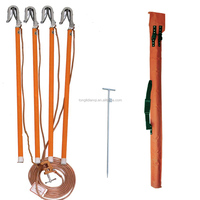 11kv 22kv 33kv portátil hv. Conjunto de roupas de terra com varas de base e braçadeira com cabo de cobre