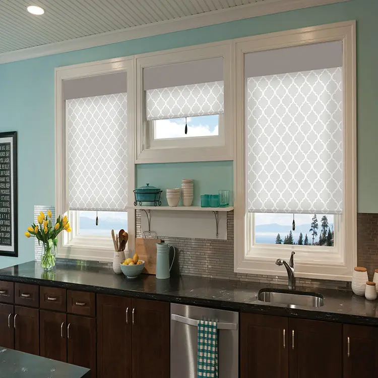 Ready made anti UV insulated roller curtain blind for kitchen