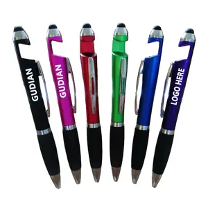 3 in 1 Multi-function Ball Pen Phone Holder Touch Screen Stylus Pen for iPad iPhone