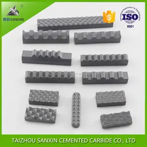 Çin tedarikçisi sinterlenmiş yg8 çene jaws için tungsten karbür tutucu ekler sanxin