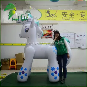 Meest Populaire Opblaasbare Witte Staande Paard Speelgoed, Opblaasbare Cartoon Paard