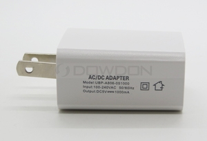 Caricatore da muro con porta USB bianca 5 V 1A 5 Volt <span class=keywords><strong>1</strong></span> Amp AC-DC adattatore di alimentazione <span class=keywords><strong>5W</strong></span> - Product Image 2