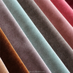 Tissu de velours brillant de mode coréenne, chaîne tricotée par la machine à grande vitesse karl-mayer velours en polyester - Product Image 4