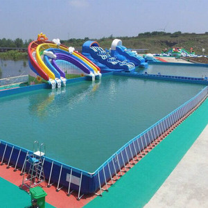 Mùa Hè Nóng Bán Lớn Đầy Màu Sắc Inflatable Trượt Nước - Product Image 1