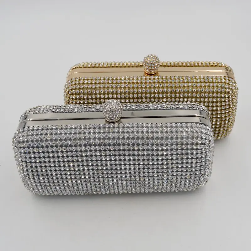 2017 manufacturer wholesale women handbag crystal clutch evening bag
