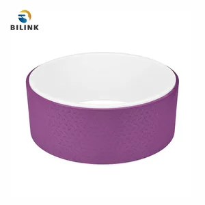 Bilink превосходит конкурентоспособные продукты как в качестве, так и в толщине, 32x13 см TPE и ABS Йога колесо фитнес