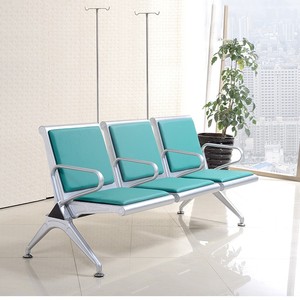 Sillas de PU de color mixto, silla de espera para aeropuerto de metal público - Product Image 4