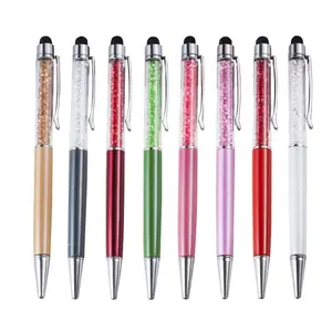 Xinhao Merk Soft Touch Pen Fabrikant Business Office Gebruik Crystal Rhinestone Ball Pen met Aangepaste Logo