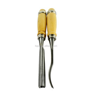 Juego de gubias profesionales para carpintería de 12 piezas, herramienta de cincel de mano con punta en forma de V, herramienta de tallado de acero de grado DIY - Product Image 3