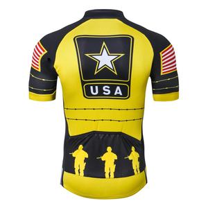 2021 maglia da bici da uomo personalizzata gialla Pro Racing MTB traspirante per ciclismo abbigliamento sportivo Top da ciclismo - Product Image 2