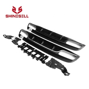 Ap02 — Kit de diffuseur arrière avec tuyau d'échappement, couleur argent, pour <span class=keywords><strong>Mercedes</strong></span> <span class=keywords><strong>Benz</strong></span> W205, 4 portes, classe C, C63 AMG, 2015 à 2018 - Product Image 3