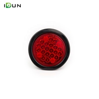 4 pouces camion rond Led feu arrière remorque circulaire rond Led arrêt clignotant feu arrière Auto LED lumière avec DOT SAE Emark
