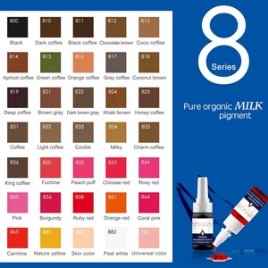 35 colores 3 ml evolución orgánico labio semi permanente micro ceja color pigmento para microblading - Product Image 4