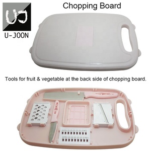 UJ-KT704 Juego de Utensilios de <span class=keywords><strong>Cocina</strong></span> de Plástico de 9 Piezas, <span class=keywords><strong>Popular</strong></span>, con Tabla de Cortar, Colador Plegable, Cuchillo y Rallador - Product Image 3