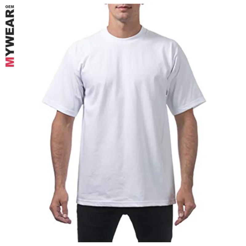 Bianco personalizzato oversize t-shirt da uomo per il prezzo basso allentato casuale di disegno semplice dalla cina maglietta fabbrica