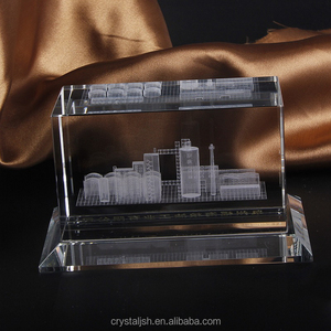 Die neuesten kreativen <span class=keywords><strong>3D</strong></span>-Laserkristall-Architekturmodelle berühmter Gebäude für Geschäfts-Souvenir geschenke - Product Image 3