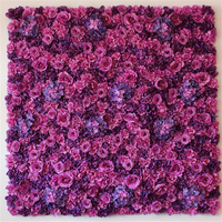 Mur de fleurs artificielles en plastique imperméable, rose, 40x60cm, durée de vie de 3 ans, idéal pour la décoration de scène de mariage - Offre spéciale