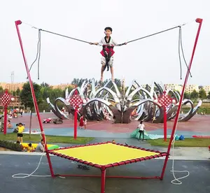 Popular bungee trampoline price bungee jumping bed