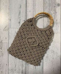 Hand Knotted Macrame กระเป๋าสำหรับช้อปปิ้งชายหาดยิมเดิน - Product Image 5