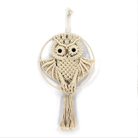 Tapisserie murale décorative en macramé tissée à la main en fil de coton 100% de la marque HAOHAO, fabriquée dans le Zhejiang, Chine, vente en gros