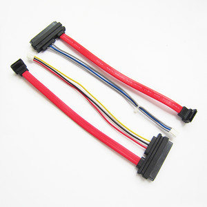 Hot Custom Sata 22Pin หญิงไปยังมุมขวา Sata 7Pin + 3Pin สาย HSG - Product Image 3