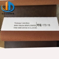 Materiales de microfibra de imitación de cuero de vaca de uso Popular, cuero de PU para bolso, muebles, sofá, decoración superior para sala de estar