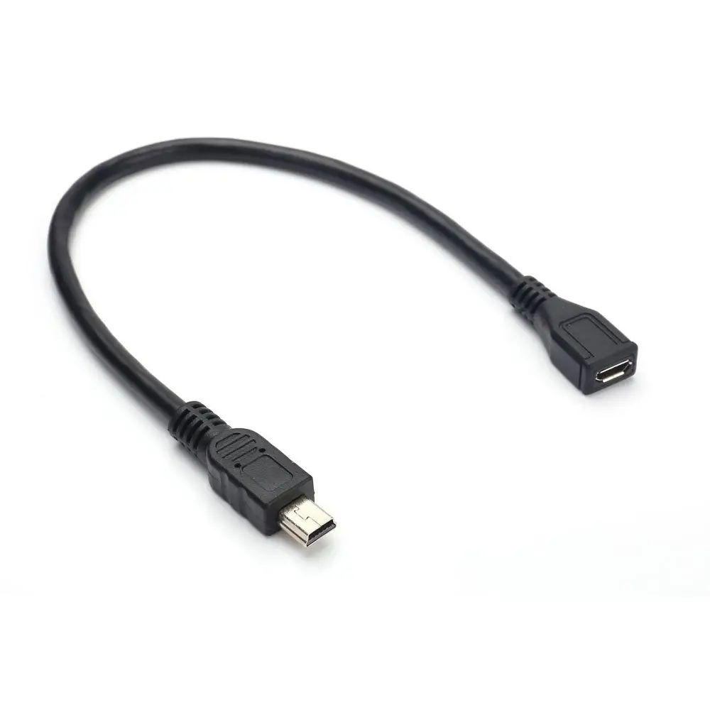 Usb B Cable USB 2.0 Mini B 5-Pin Male To Micro Female Adapter Cable