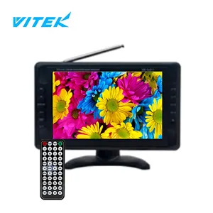 VTEX 7", 9", 10 Inch, 12 Inch Built-in ATSC, DVB-T2, ISDB-T Digital Tuner Portable LED TV Television