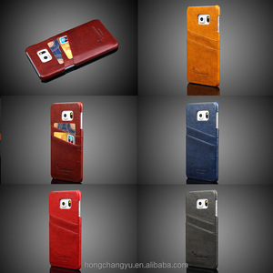 Luxury Real Véritable Carte En Cuir Slots Quatrième <span class=keywords><strong>de</strong></span> Couverture <span class=keywords><strong>téléphone</strong></span> cas pour <span class=keywords><strong>samsung</strong></span> <span class=keywords><strong>galaxy</strong></span> <span class=keywords><strong>s6</strong></span> bord - Product Image 4